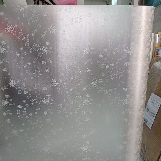 Giấy decal cuộn dán kính mờ bông tuyết