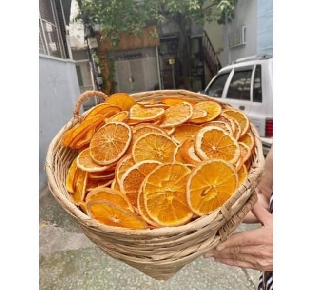Cam 12 miếng sấy khô trang trí