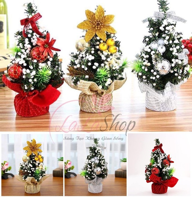 Cây thông tuyết mini cao 20cm