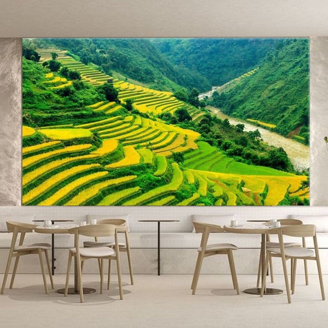 Tranh Dán Tường Ruộng Bậc Thang