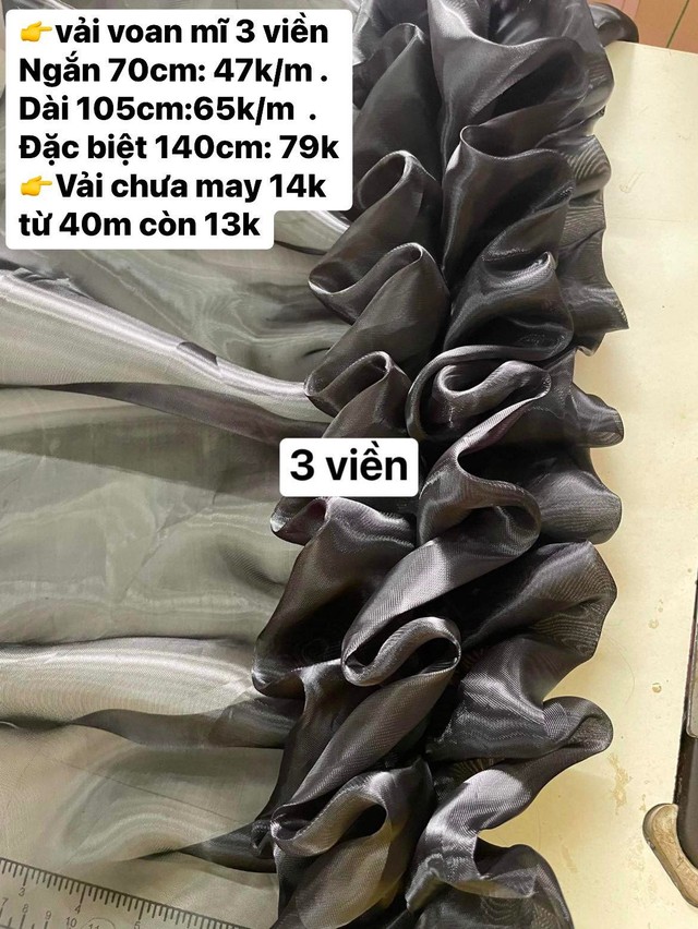 Voan gói hoa may sẵn 3 viền mẫu 453
