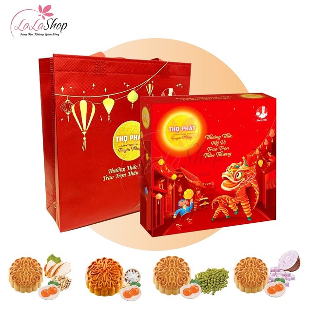 Hộp 4 Bánh Trung Thu Thọ Phát Quây Quần Đêm Trăng