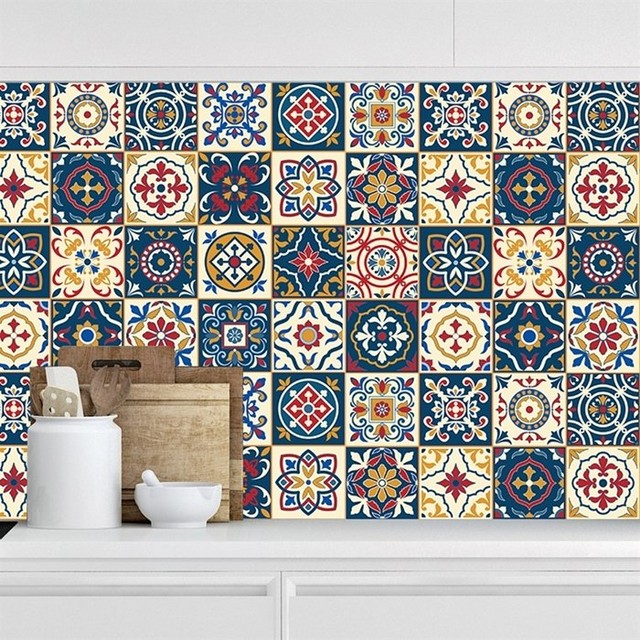 Decal gạch bông hoa văn nghệ thuật 2 (HG)