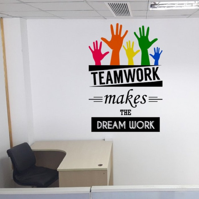 Decal văn phòng teamwork