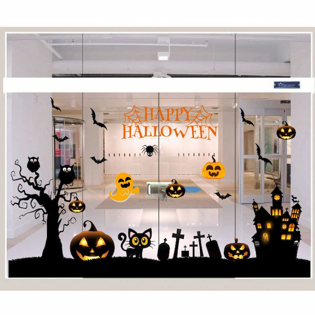 Decal Trang Trí Halloween Rùng Rợn Combo 8