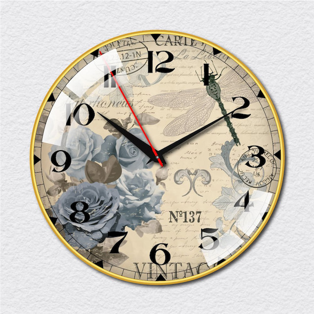 Đồng hồ vintage hoa hồng xanh