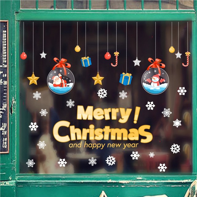 Decal Trang Trí Noel Merry Christmas Mẫu 1