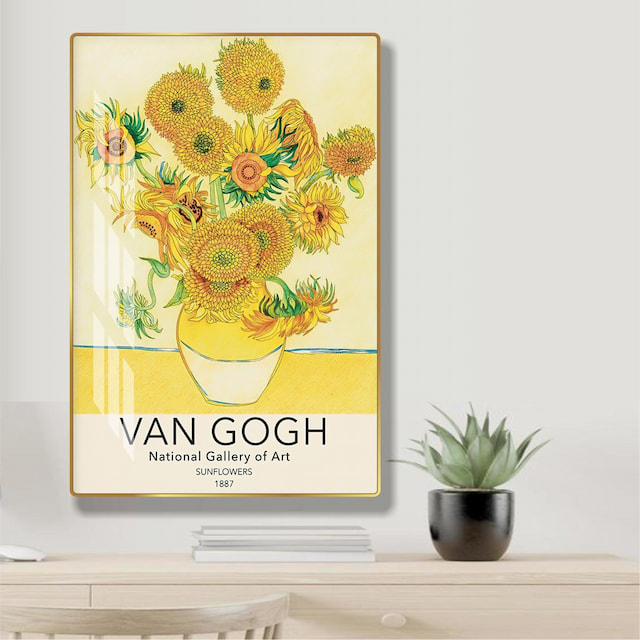 Tranh treo tường bình hoa nghệ thuật Van Gogh