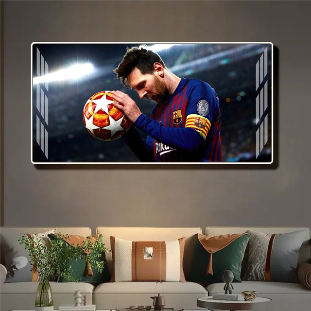 Tranh Treo Tường Cầu Thủ Bóng Đá Lionel Messi Mẫu 04