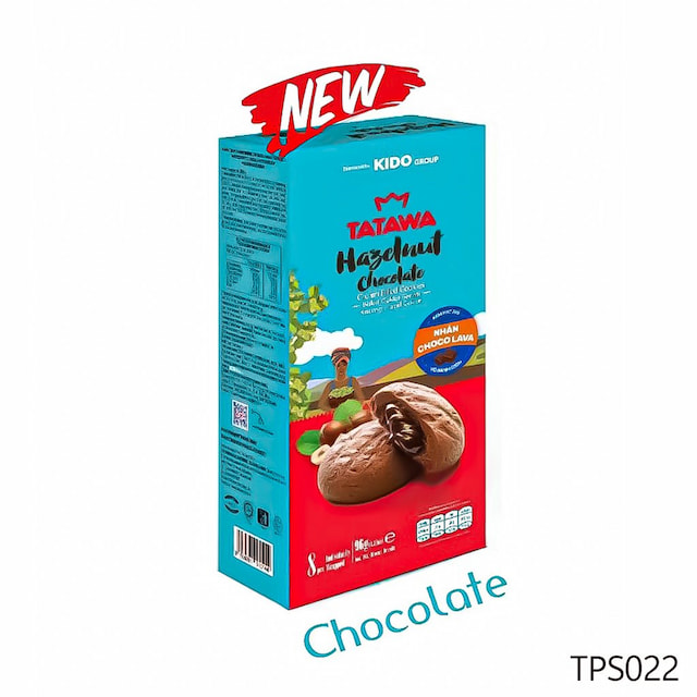 Bánh quy Kido TATAWA vị Hạt Hazelnut Chocolate 96g