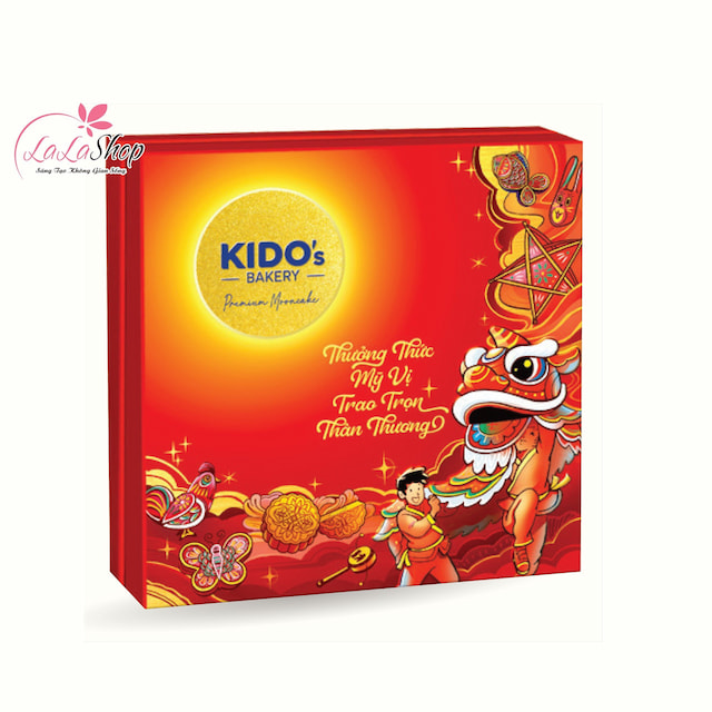 Hộp 4 Bánh Trung Thu Kido Mỹ Vị An Khang Đỏ (CB5)