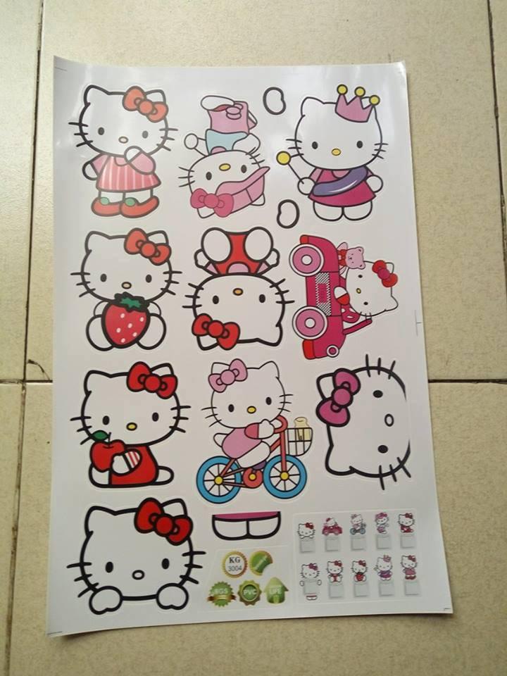 Decal Bộ 10 ổ điện kitty