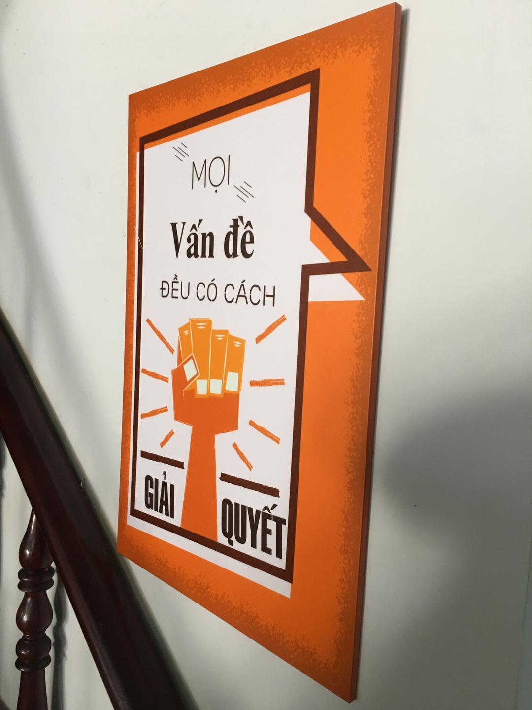 Tranh văn phòng sáng tạo khắc có gạo ăn