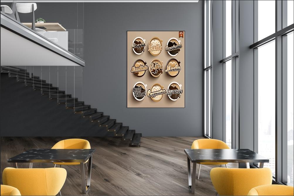 Tranh treo tường cà phê nghệ thuật 2