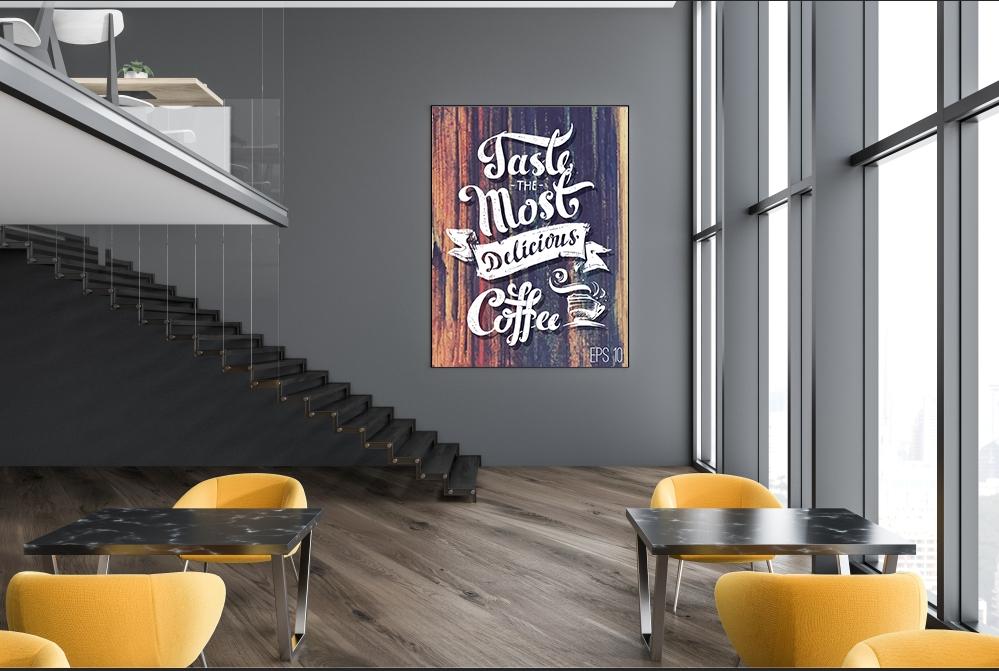 Tranh treo tường taste the most delicious coffee