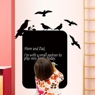 Decal bảng viết gia đình chim