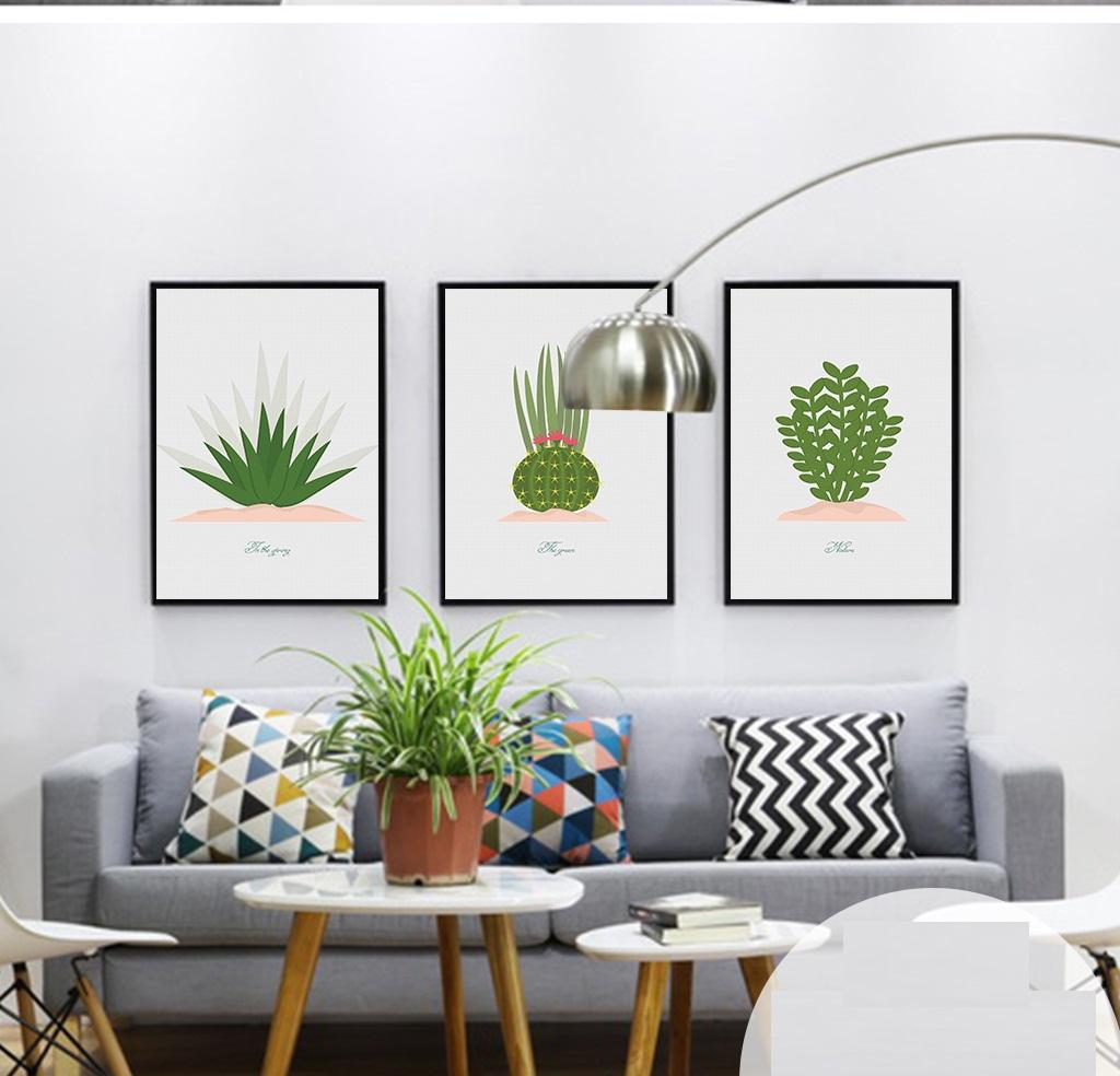 Tranh treo tường xương rồng