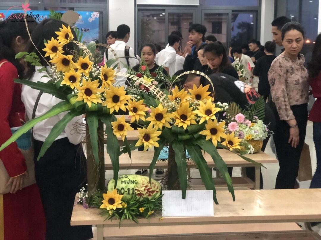 Bài thuyết trình cắm hoa 20/11 chủ đề: Ánh Dương Học Đường