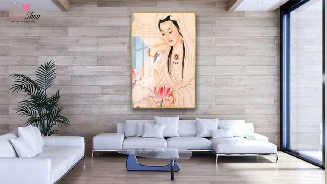 Tranh treo tường Quan Thế Âm Bồ Tát chất lượng cao
