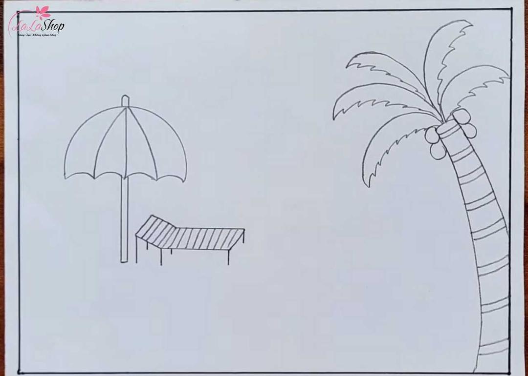 Hướng dẫn vẽ tranh cảnh biển mùa hè cho bé