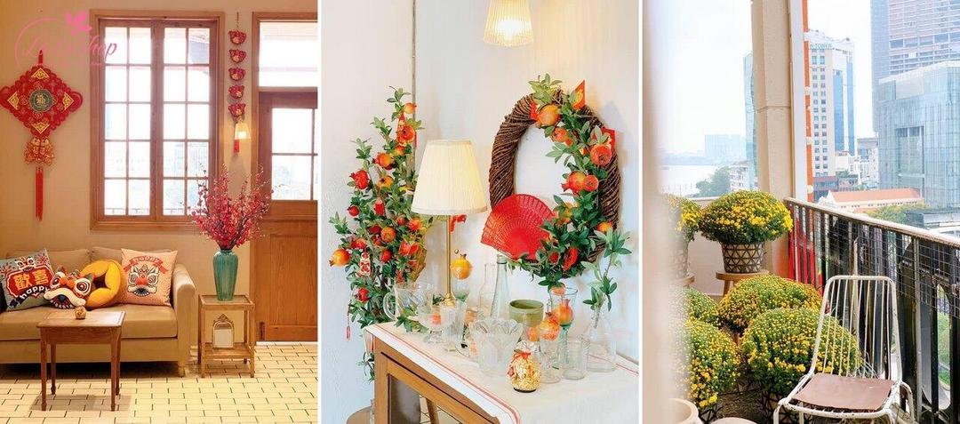 Mẫu trang trí Tết được yêu thích mẫu 3