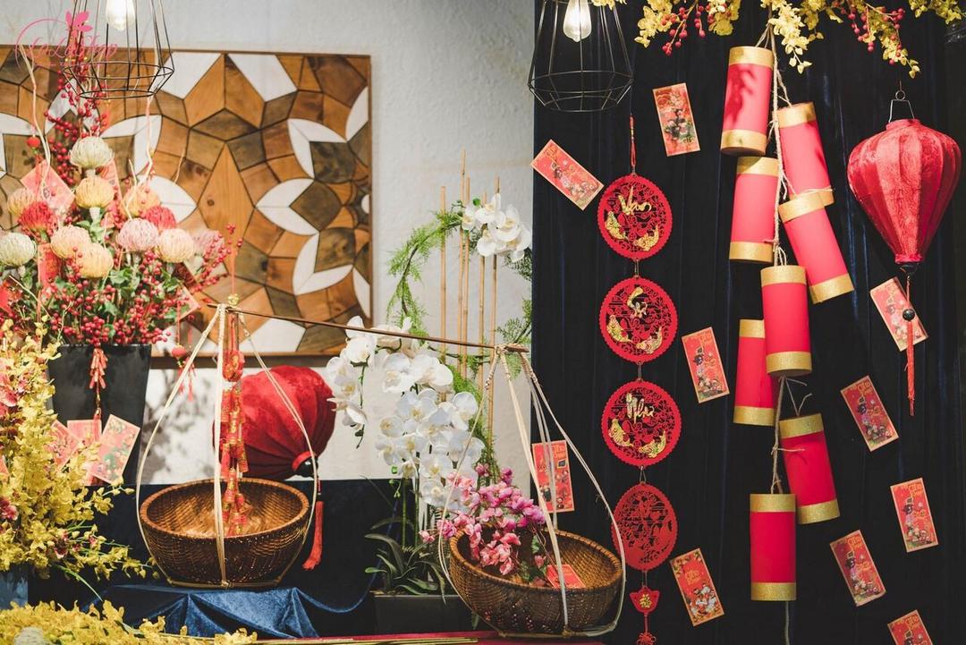 Mẫu trang trí Tết được yêu thích mẫu 7