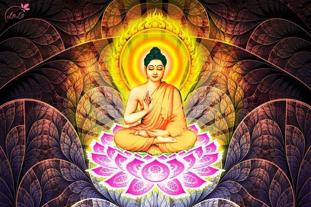 Phật Thích Ca thiền định và tâm trí được khai quang