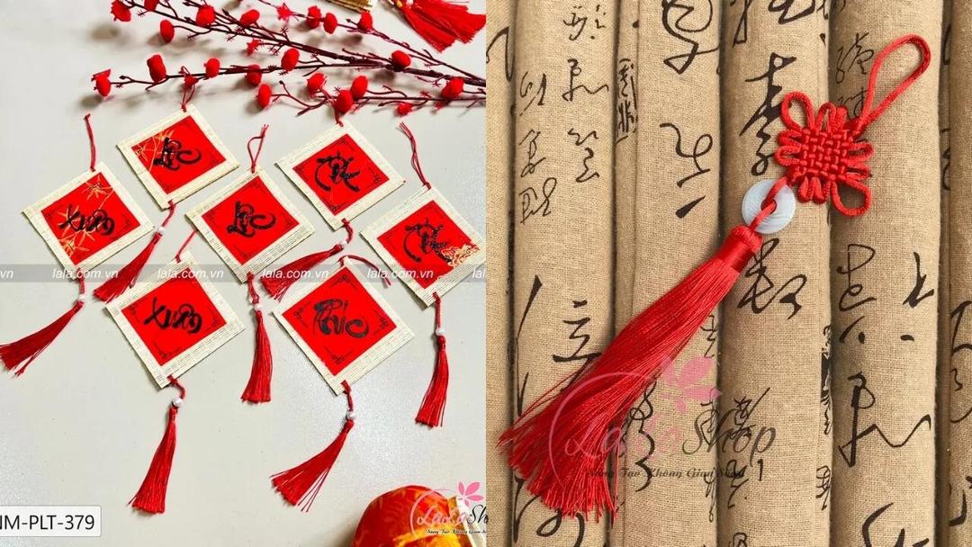 Phụ kiện treo Tết tuy nhỏ nhưng có hiệu quả trang trí vô cùng cao