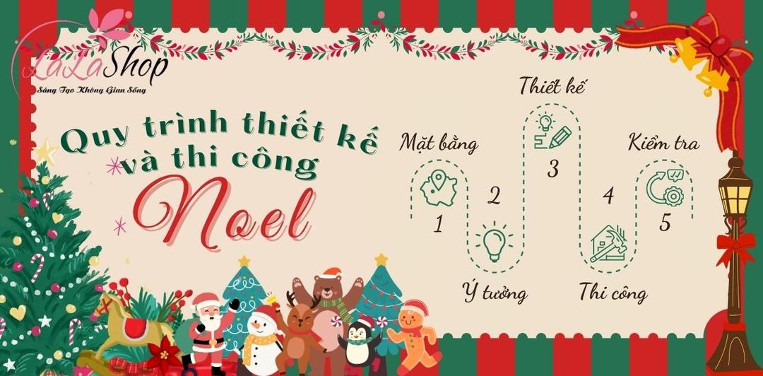 Quy trình thiết kế và thi công trang trí Noel tại Lala Shop