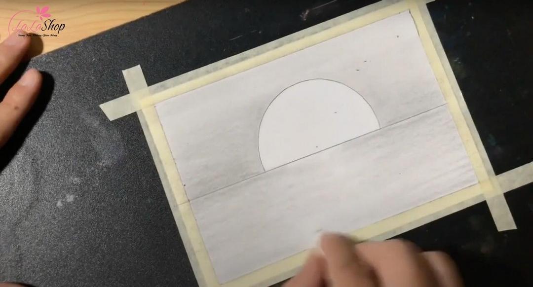 Tán đều nét chì để tranh mịn màng