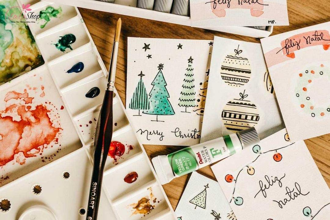 Thiệp Giáng sinh tự làm là món quà đong đầy tình cảm