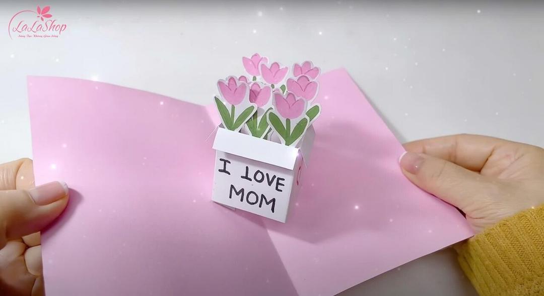 Thiệp hoa nổi siêu đẹp tặng 8/3