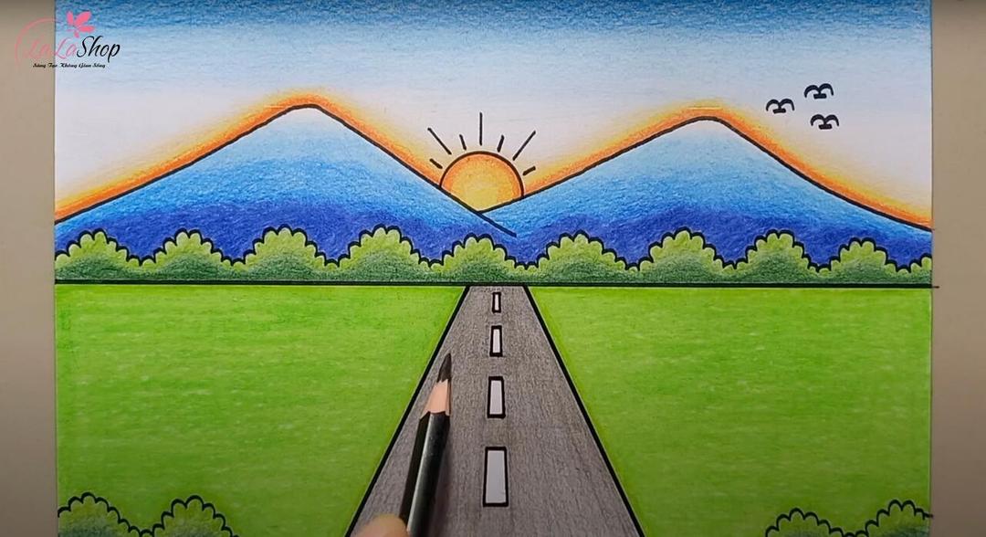 Tô màu hoàn thiện các chi tiết còn lại