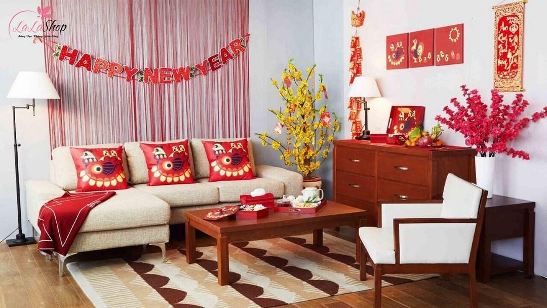 Trang trí góc chụp ảnh Tết tại nhà giúp lưu giữ kỷ niệm đầu năm