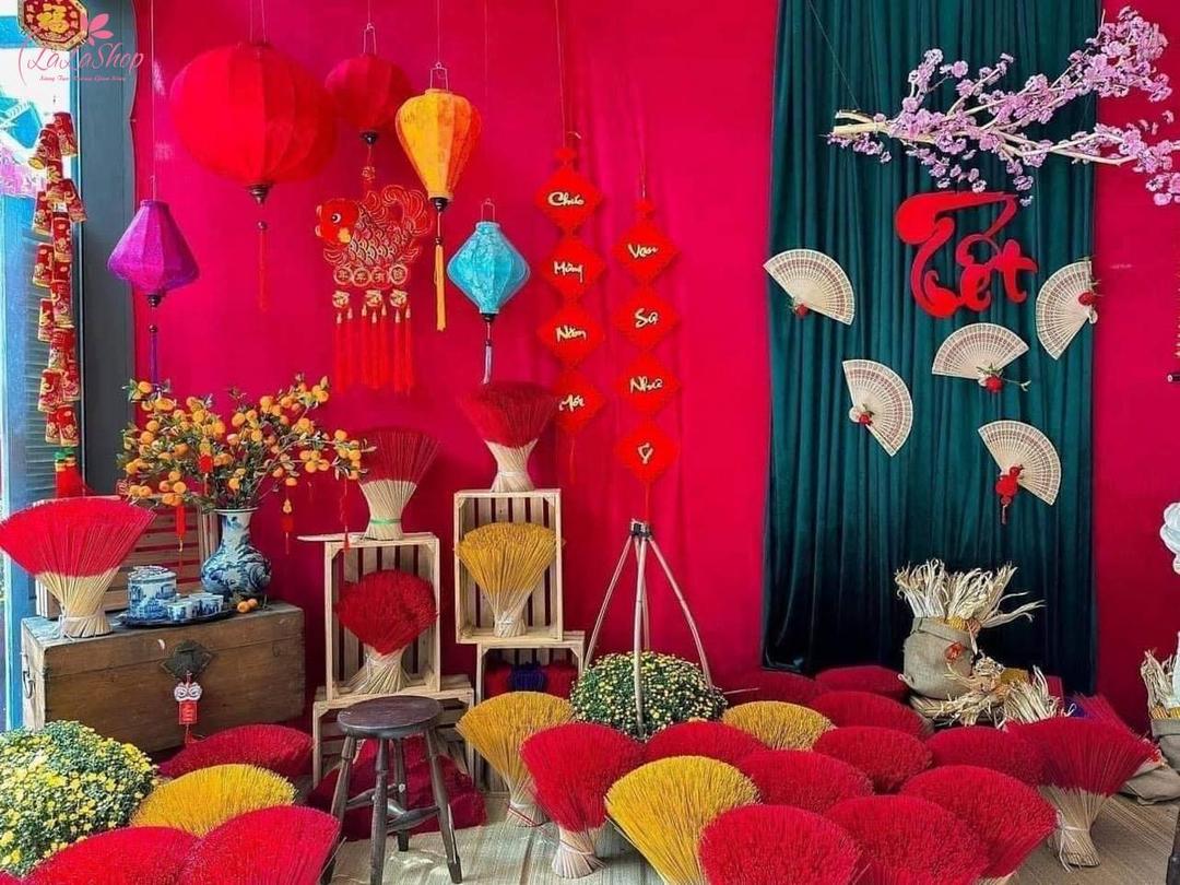 Trang trí tiểu cảnh giúp làm nổi bật không gian ngày Tết