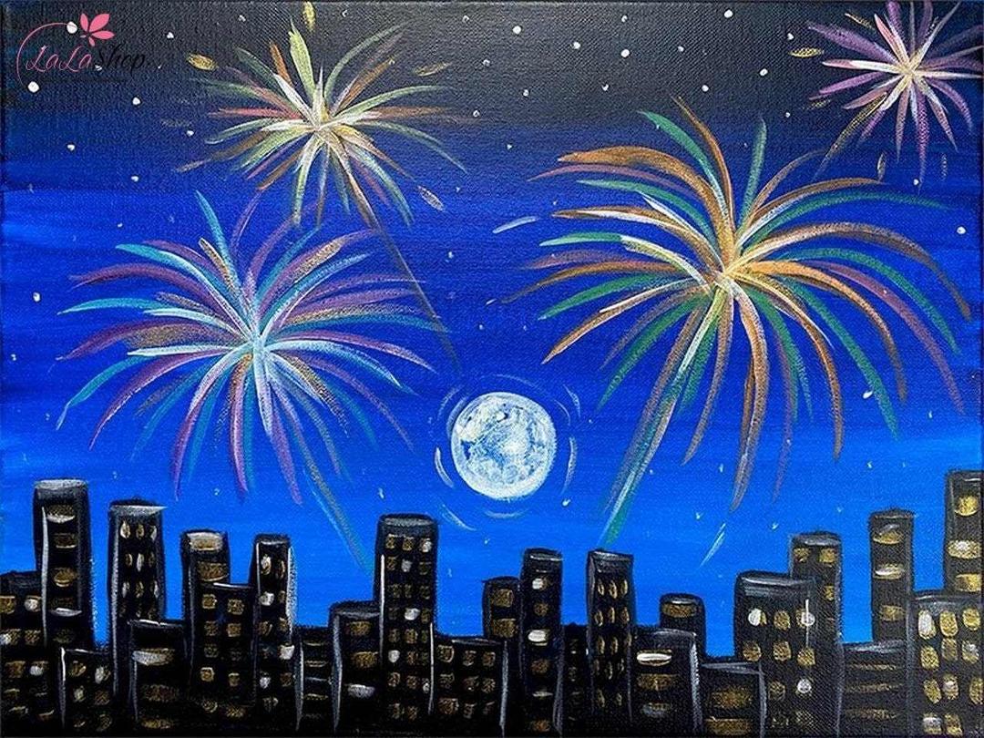 Hướng dẫn vẽ tranh đề tài ngày Tết và mùa xuân đơn giản 2025