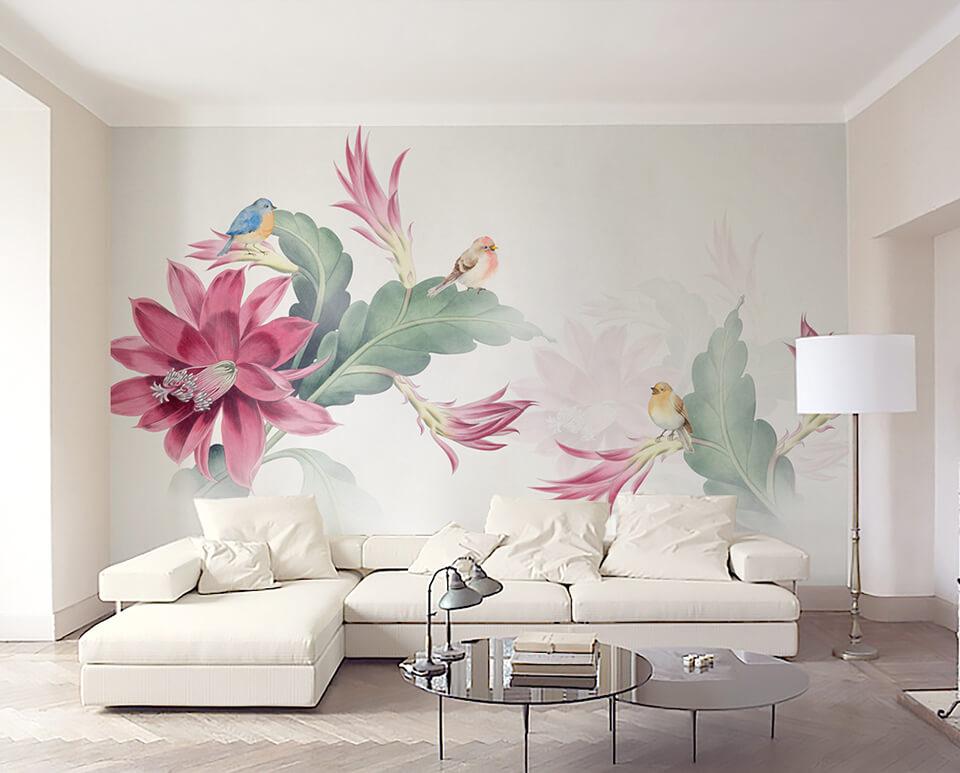 Dịch vụ vẽ tranh tường 3D phòng khách giá rẻ siêu đẹp tại TpHCM