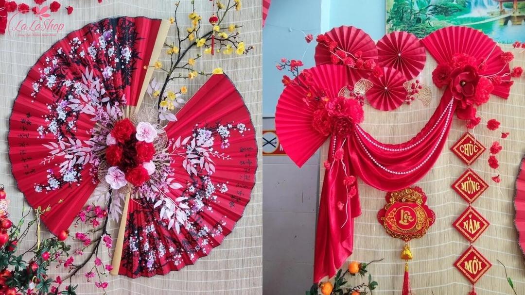 Tùy vào kích thước quạt khác nhau mà cách trang trí cũng sẽ thú vị hơn