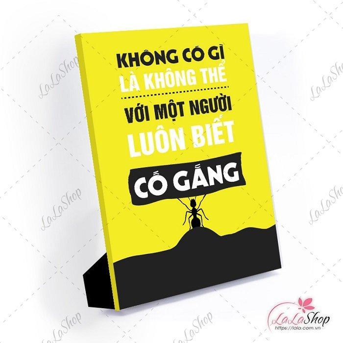 Tranh để bàn không có gì là không thể với một người luôn biết cố gắng