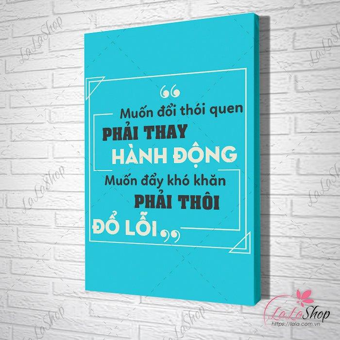 Tranh văn phòng muốn đổi thói quen phải thay hành động