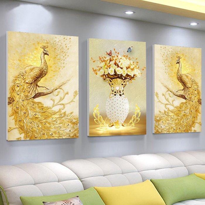 Tranh Treo Tường 3D Đôi Công Hoàng Kim Mang Lại Bình An, Tài Lộc, Thịnh Vượng