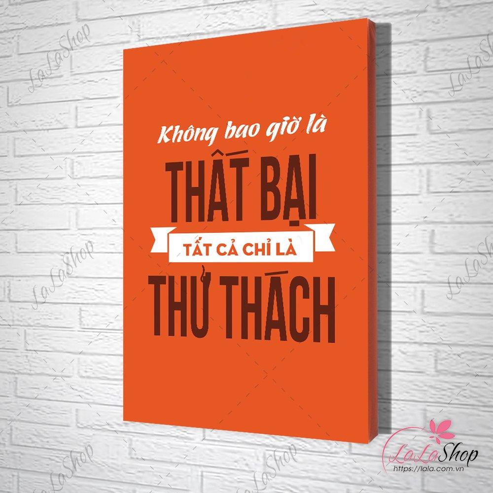 Tranh Văn Phòng Không Bao Giờ Là Thất Bại Tất Cả Chỉ Là Thử Thách