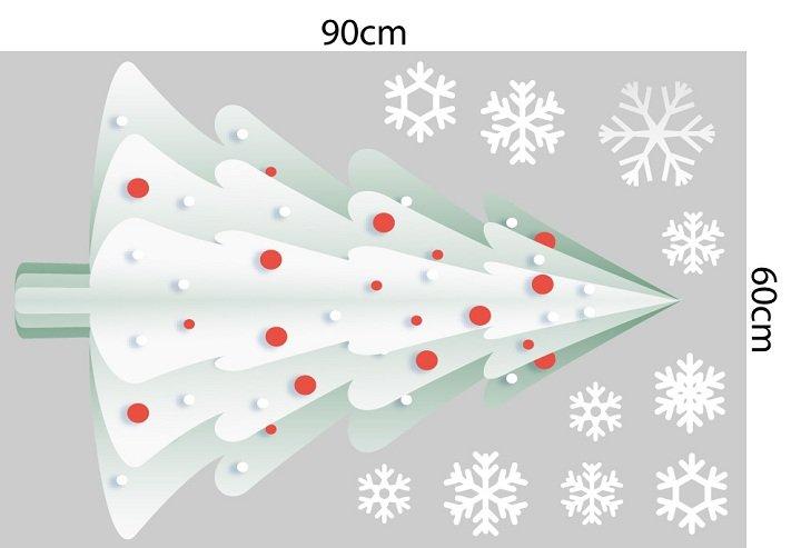 Combo decal trang trí noel đôi tuần lộc đón giáng sinh