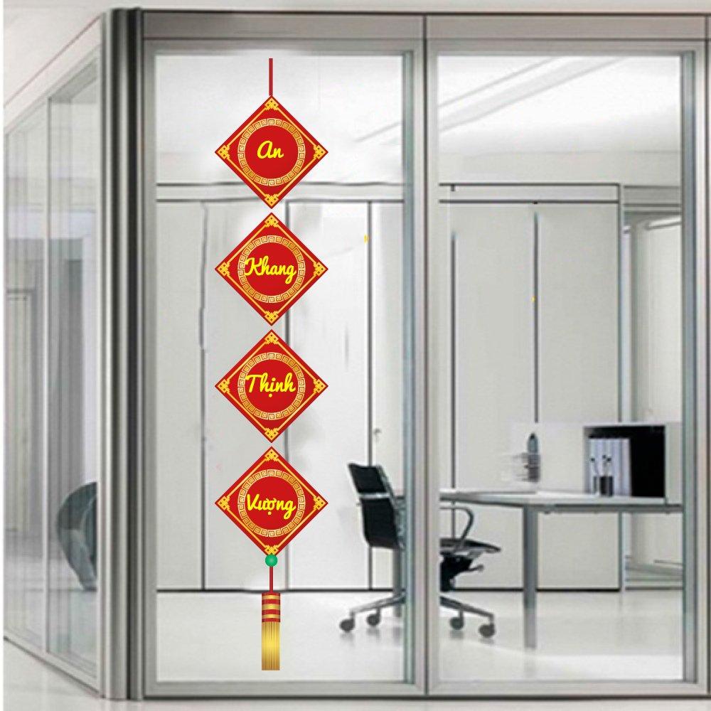 Decal Trang Trí Tết Quý Mão Liễn An Khang Thịnh Vượng