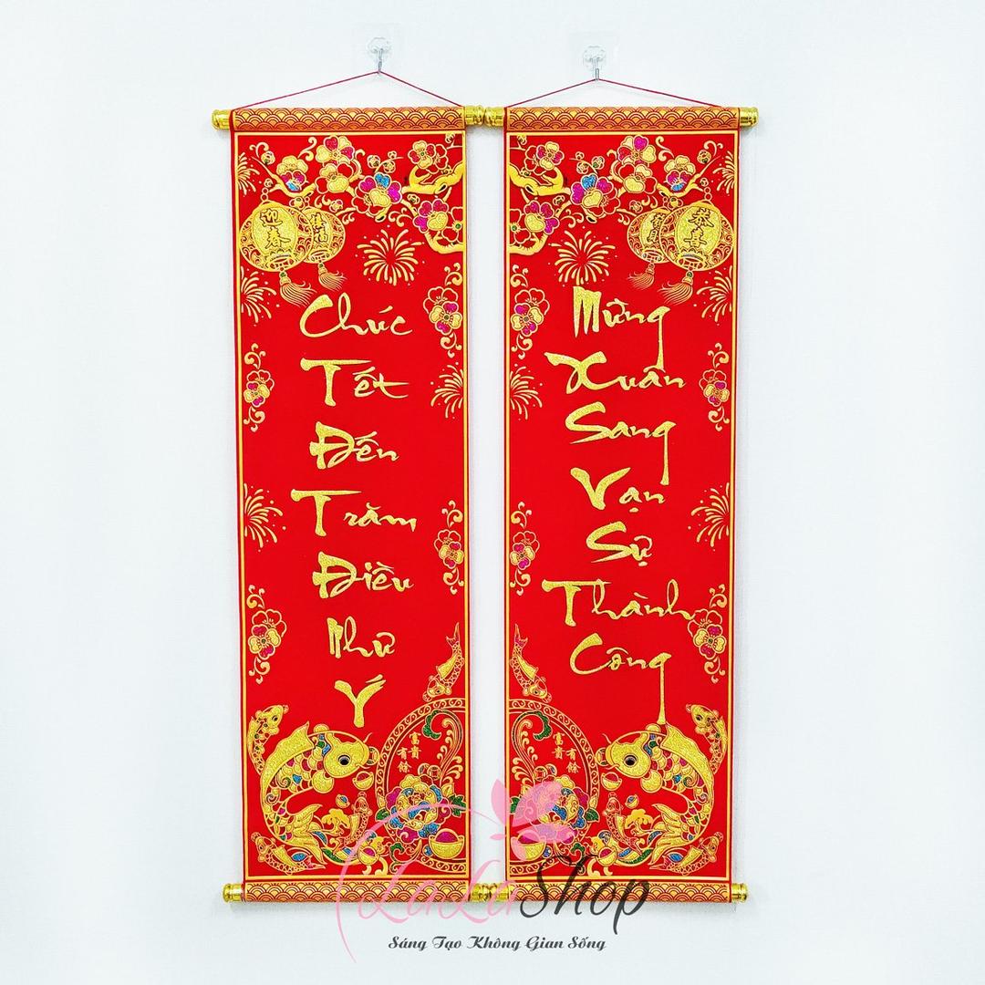 Bộ liễn câu đối mừng xuân sang-chúc tết đến