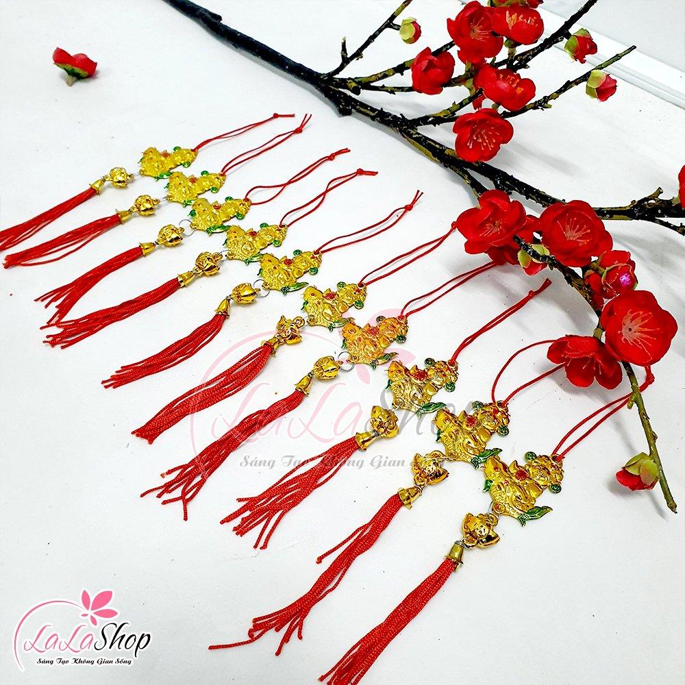 Combo 10 dây lộc treo cá chép đồng tiền may mắn trang trí tết