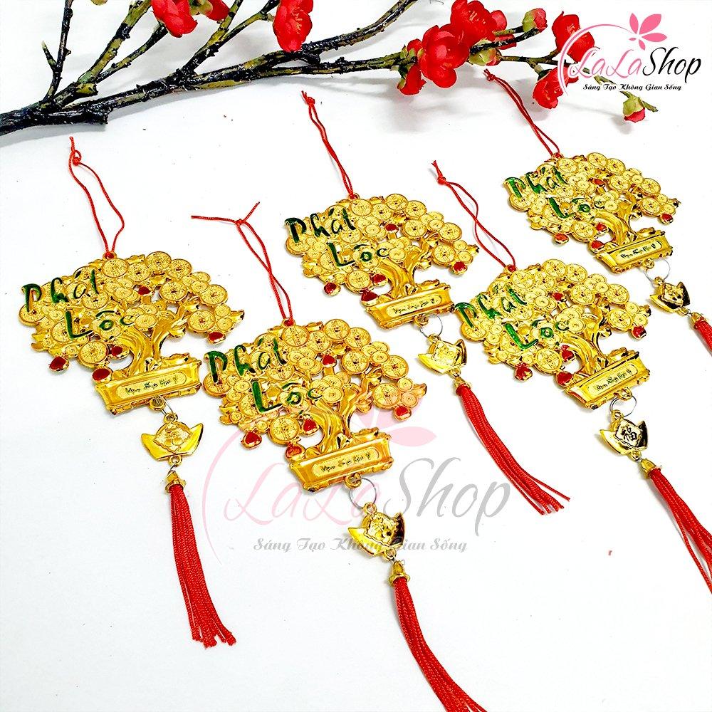 Combo 5 dây lộc treo đồng tiền chúc mừng năm mới vạn sự như ý trang trí tết