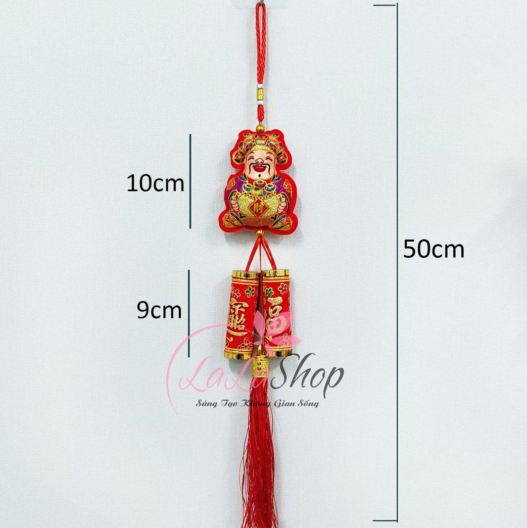 Dây lộc theo thần tài đuôi pháo tài lộc may mắn trang trí tết