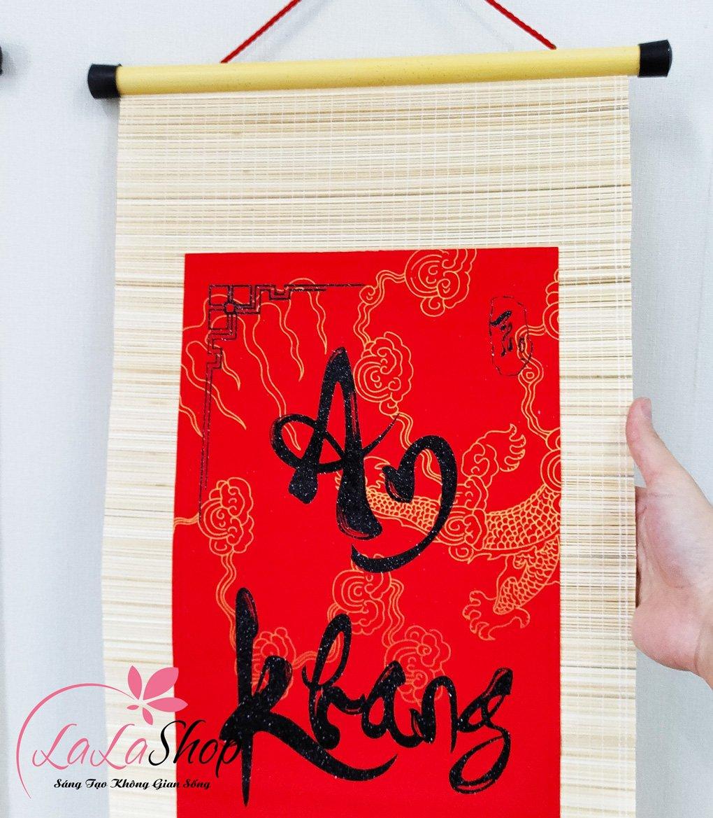 Combo Cặp Liễn Mành Câu Đối Đỏ Chúc Mừng Năm Mới - An Khang Thịnh Vượng Mẫu 2