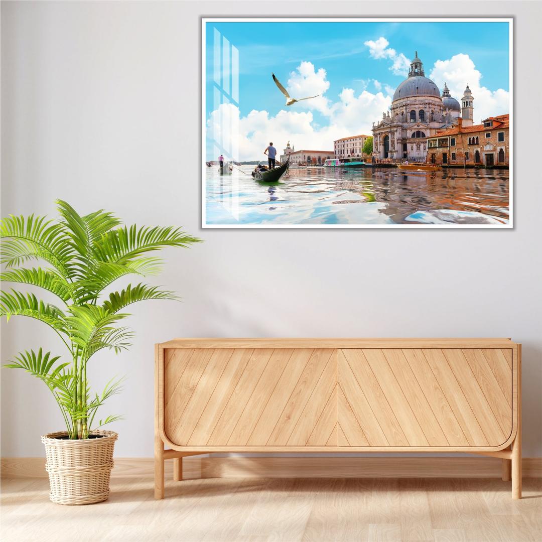 Tranh Treo Tường Đi Thuyền Gondolas Trên Kênh Đào Gand Ở Venice